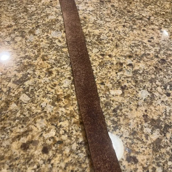 Vintage 90’s Men’s M Fossil Brown Leather Belt - Picture 10 of 10
